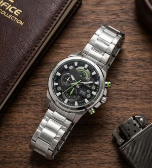 Casio Edifice Efr 540D Silver-Black