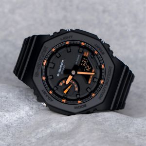 Casio g shock ga2100 black and orange