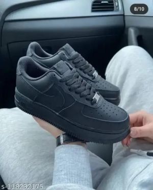 Nik Airforce 1 All Black Top semi Ua Quality With All Accessories