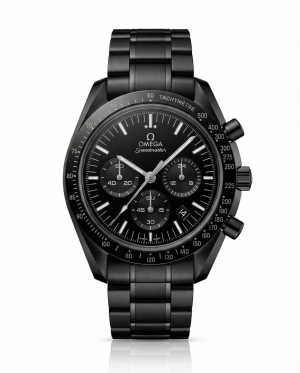 Omegg_a Speed Master Chronograph Full Black Dial