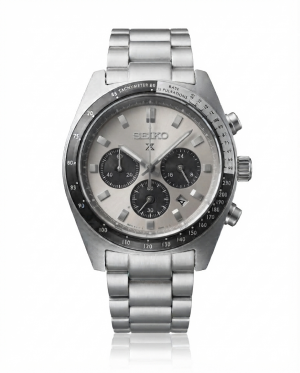 Seiko Prospex Speedtime Chronograph Silver Grey Dial