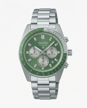 Seiko Prospex Speedtime Chronograph Silver Green Dial