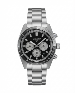 Seiko Prospex Speedtime Chronograph Silver Black Dial