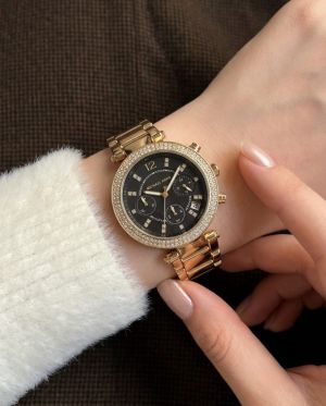 Michael_l Kors Parker Gold-Black
