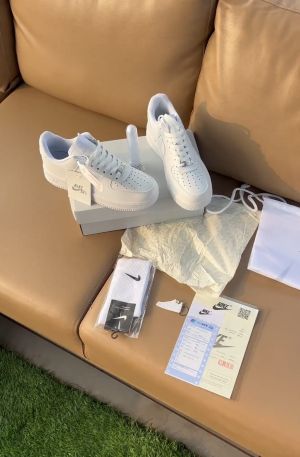 Nikkee Airforce 1 First Leather SEMI UA Mens With Bag Keychain bottle lace