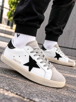 Golden Goose Super Star sneaker White leather Black Star Suede inserts 6208