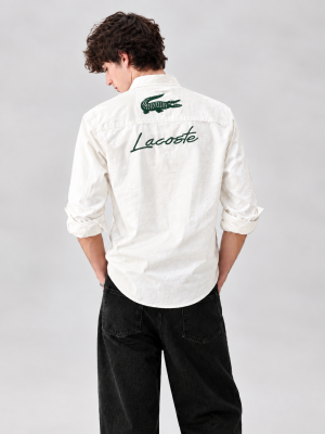 Lacostx-e IMPORTED STORE ARTICLE SHIRT WHITE