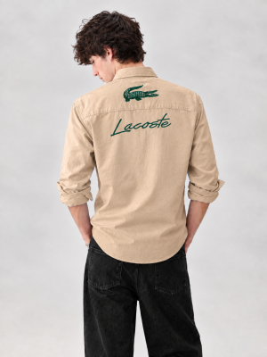 Lacostx-e IMPORTED STORE ARTICLE SHIRT WHITE