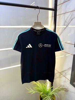 Adida Navy Round Neck Premium Polo Printed T-shirt F5112-NY