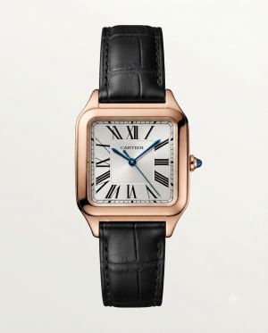 Cartiee_r Santos Dumont Square Black Copper White Dial