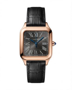 Cartiee_r Santos Dumont Square Copper Black Dial