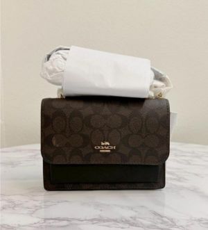 Coacch klare signature monogram crossbody bag with ogbox