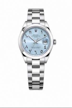 Roleex Datejust Arabic Silver Sky Blue Dial 36 Ladies