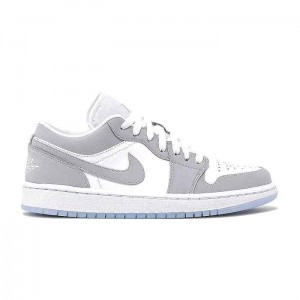 Nikke Air Jordan 1 Low White Wolf Grey
