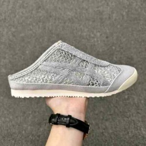 Oniitsukaa tiger Mexico 66 Sabot mules in pure silver 125