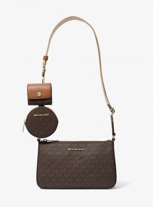 Michael kor Jet Set Charm Small Logo Pochette Bag ( Box Dust Bag) 6741