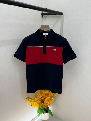 Lacost Navy Premium Collar Neck Polo T-shirt F5032-MA