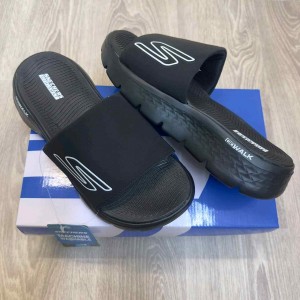 Skecherrs Go Walk Flex Premium All Black Flip-Flop