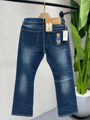 Ralp Lauren Bootcut Premium Imported Fabric Denim With Back Pocket Embroidered Work Logo 4583
