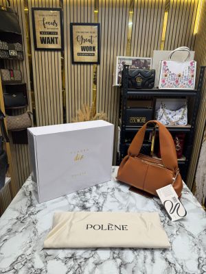 Polenne Numero Dix Leather Bag with Box And Dust Bag (Camel)