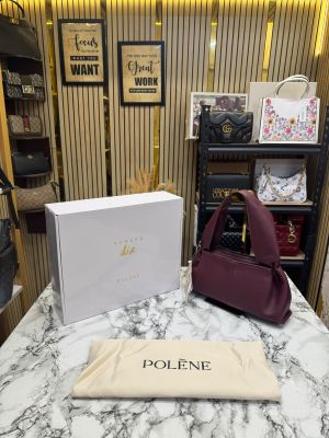 Polenne Numero Dix Leather Bag with Box And Dust Bag (Red)