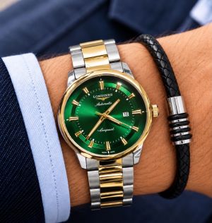LONGINE WATCH gold- green WC 2091