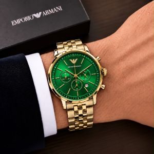 Emporio Armaani gold -green WC 2105