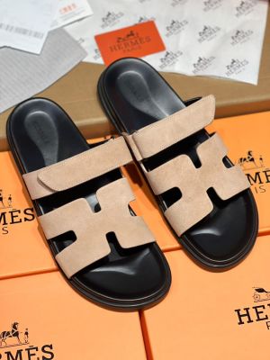 Hermees Chypre Sandal Noir Premium High Leather Quality