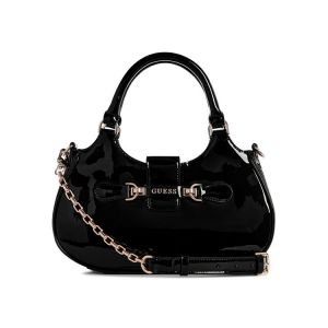 Guess Black Solid Nolana Girlfriend Shoulder Bag with Detachable Strap with box 5115