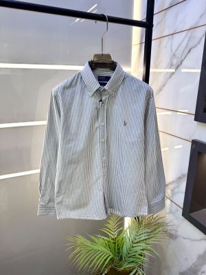 Ralp Lauren Dark Grey Embroidery Logo Premium Shirt With Brand Packing F5111-DGY