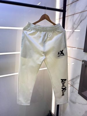 Arma_i Exchange White Imported Super Premium Track Pant WIith Brand Carry Bage F5054-WH