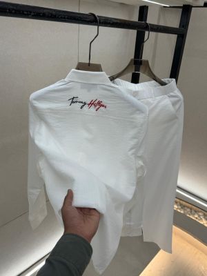 Tomm Hilfiger White Imported Pant Shirt Super Premium Combo F3876-W2