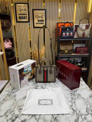 Gucc GG Ophidia Premium Monogram Canvas With Double Og Box And Dust Bag (547551)