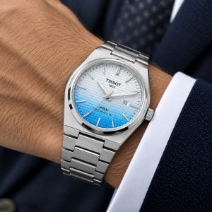 Tissort Prx 1853 Powermatic Silver Sky Blue