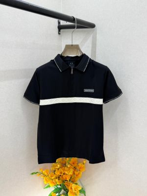 Arma_ Exchange Black Premium Collar Neck Polo T-shirt With Brand Packing F3992-BL