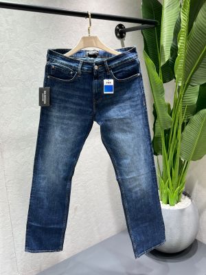 Balenciaga Blue Shade Straight fit Premium Imported Fabric Denim with Back Pocket Emboss Logo 4590