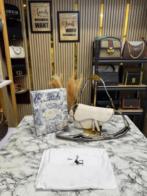 Christian_Dio_Saddle_With_Crossbody_Bag_With_Box_And_Dust_Bag_(White)