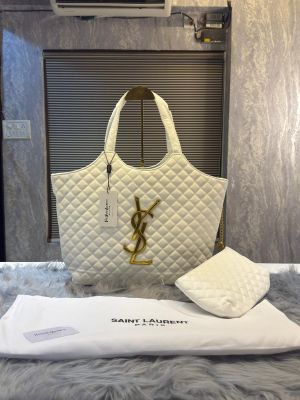 YSL SAINT LAURENT ICARE MAXI SHOPPING BAG QUALITY LEATHER LARGE 1220