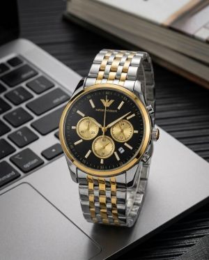 Emporio Armaan_i AR11581 Chronograph 2Ton-Gold-Black