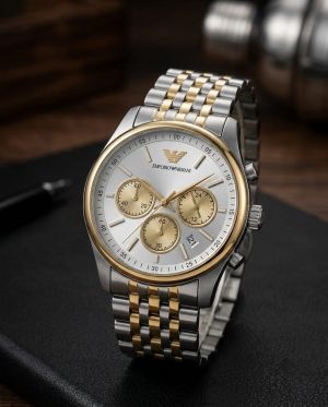 Emporio Armaan_i AR11581 Chronograph 2Ton-Gold-White