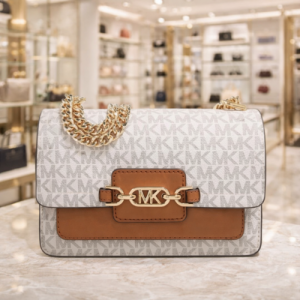 Michaell_Kors MK Heather Logo Shoulder Bag With Box & Dust Bag