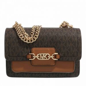 Michaell_Kors MK Heather Logo Shoulder Bag With Box & Dust Bag