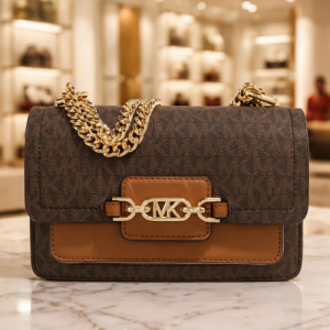 Michaell_Kors MK Heather Logo Shoulder Bag With Box & Dust Bag