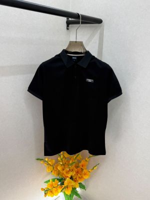 Hug Boss Black Collar Neck Premium Polo T-shirt With Brand Box Packing F3801-BL