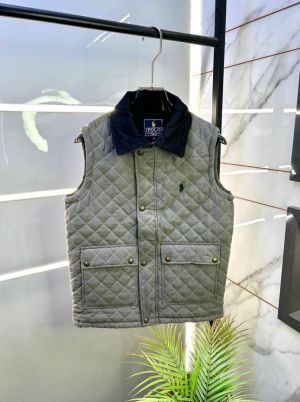 Ralp_Lauren Imported Grey Super Premium Sleeveless Jacket F3371-GY