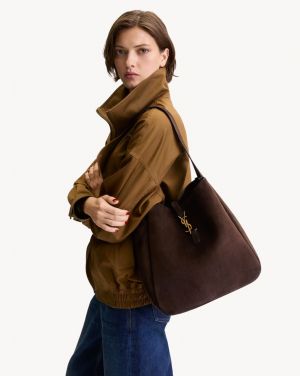 YSL Saint Laurent LE 5 7 SUPPLE LARGE IN SUEDE