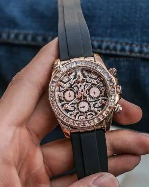 Roleex Daytona Tiger Eye Rose Gold