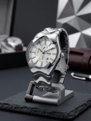 Diesee_l Mercurial Chronograph Silver White 501