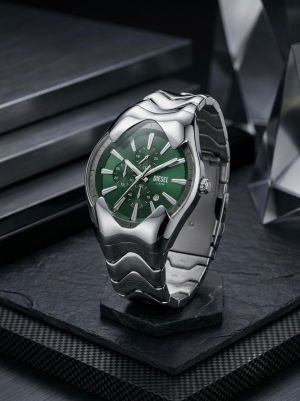Diesee_l Mercurial Chronograph Silver Green 502