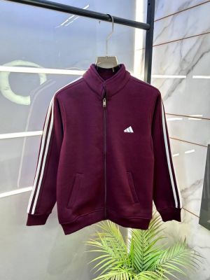 Adida Imported Maroon Super Premium Zipper Jacket F3355-MA